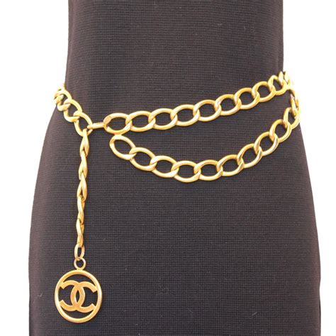 fake chanel gold belt|vintage chanel belt.